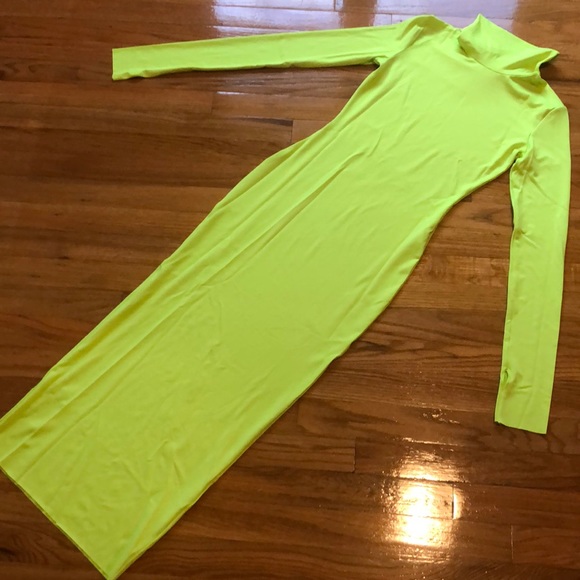 Neon Long Sleeve Midi Dress - Picture 5 of 5